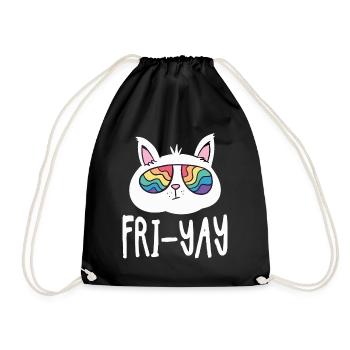 Fri Yay Enseignants Ambiance du week-end de l’école - Sac de sport léger - noir - Devant