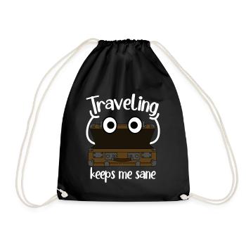 Valise Bagages Valises Tavelling - Sac de sport léger - noir - Devant