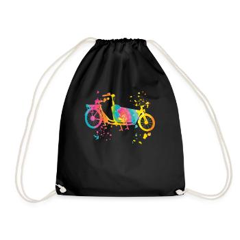 Heavy Duty Bike Cargo Bike Cargo Bike Cargo Bike - Drawstring Bag - black - Front