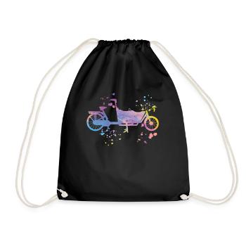Heavy Duty Bike Cargo Bike Cargo Bike Cargo Bike - Drawstring Bag - black - Front