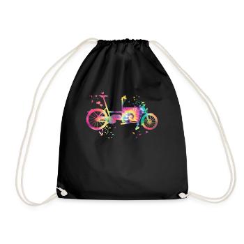 Schwerlastfahrräder Lastenfahrrad Cargobike - Turnbeutel - Schwarz - Vorne