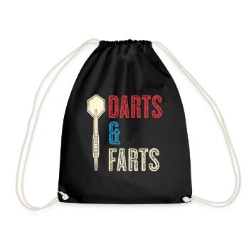 Fléchettes et pets Jeu de fléchettes pour joueur de fléchettes - Sac de sport léger - noir - Devant