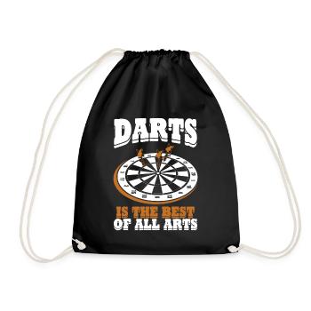 Jeu de fléchettes joueur de fléchettes - Sac de sport léger - noir - Devant
