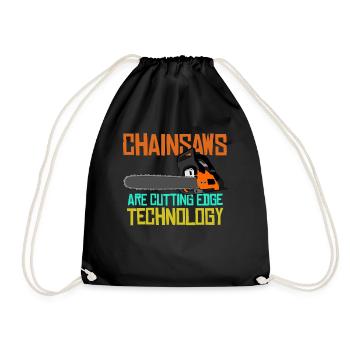 Chainsaws Chain Saw Chainsaw - Drawstring Bag - black - Front