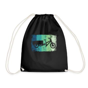 Lastenfahrrad Lastenrad Cargo Bike Cargobike - Drawstring Bag - black - Front