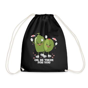 Oil be there for You - Drawstring Bag - black - Front
