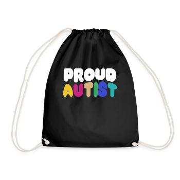 Autist Autism Autistic - Turnbeutel - Schwarz - Vorne