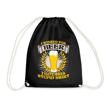 Beer - Drawstring Bag - black - Front