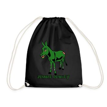 Zombie Donkey - Turnbeutel - Schwarz - Vorne