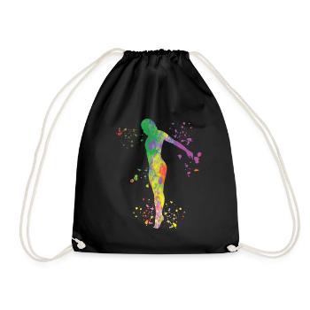 Diving Diving Synchronized Diving - Drawstring Bag - black - Front