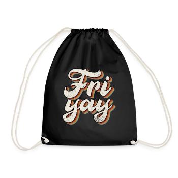 Fri Yay Enseignants Ambiance du week-end de l’école - Sac de sport léger - noir - Devant