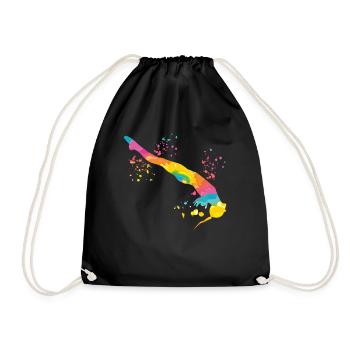 Diving Synchronized Diving - Drawstring Bag - black - Front