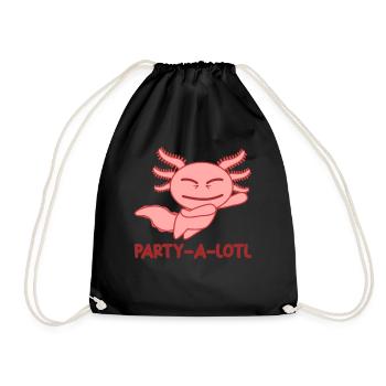 Fête Axolotl Axolotls - Sac de sport léger - noir - Devant