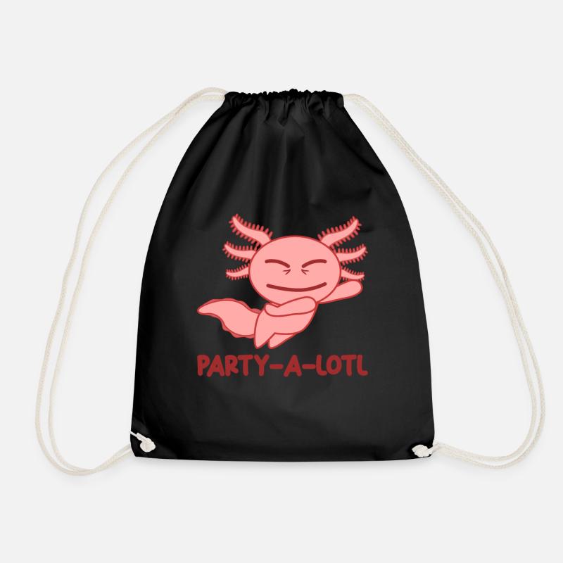 Party Axolotl Axolotls - Turnbeutel - Schwarz