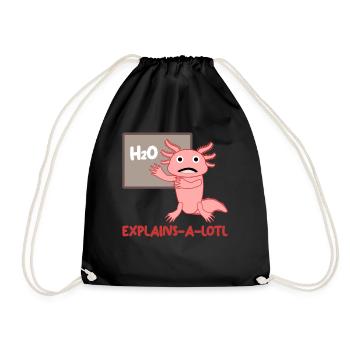 Axolotl Enseignant Axolotls - Sac de sport léger - noir - Devant