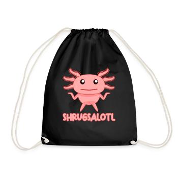 Axolotl Drôle d’Axolotls - Sac de sport léger - noir - Devant