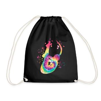 Diving, Artistic Jumping, Synchronized Diving - Drawstring Bag - black - Front