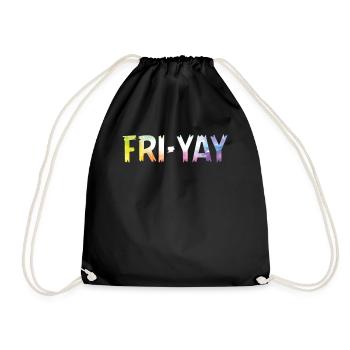 Fri Yay Enseignants Ambiance du week-end de l’école - Sac de sport léger - noir - Devant