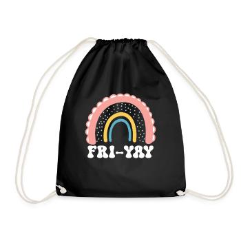 Fri Yay Enseignants Ambiance du week-end de l’école - Sac de sport léger - noir - Devant
