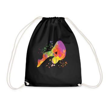 Diving Synchronized Diving - Drawstring Bag - black - Front