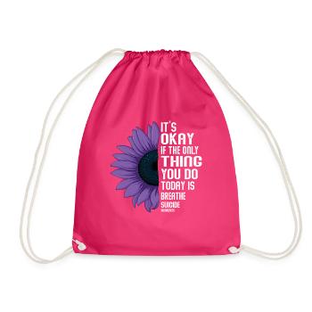 Sensibilisation à la prévention du suicide - Sac de sport léger - fuchsia - Devant