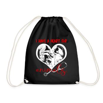 Veterinary Vet Medicine Veterinarian - Drawstring Bag - black - Front