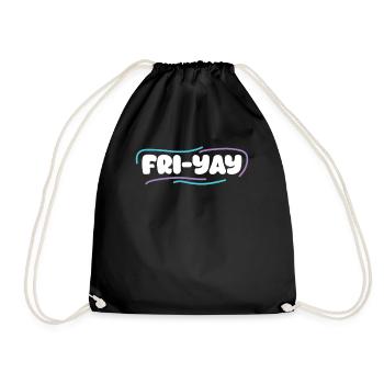Fri Yay Enseignants Ambiance du week-end de l’école - Sac de sport léger - noir - Devant