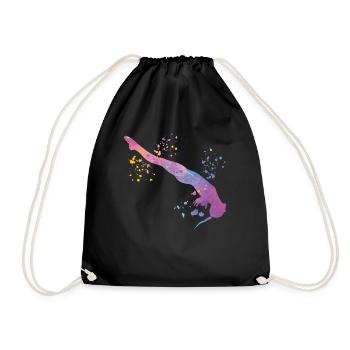 Synchronized Water Diver High Diver - Drawstring Bag - black - Front