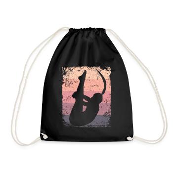 Plongeon, Saut artistique, Plongeon synchronisé - Sac de sport léger - noir - Devant