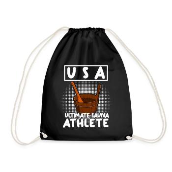 Sauna USA Saunas Bien-être - Sac de sport léger - noir - Devant