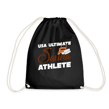 Sauna USA Saunas bien-être - Sac de sport léger - noir - Devant