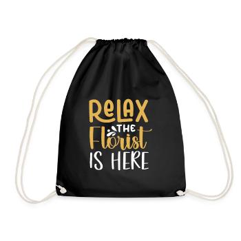 Designer floral Fleuriste Fleuriste Fleuriste - Sac de sport léger - noir - Devant
