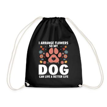 Designer floral Fleuriste Fleuriste Fleuriste - Sac de sport léger - noir - Devant