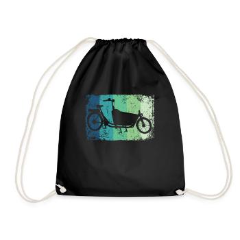 Lastenfahrrad Lastenrad Cargo Bike Cargobike - Drawstring Bag - black - Front