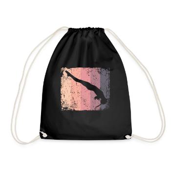 Plongeon, Saut artistique, Plongeon synchronisé - Sac de sport léger - noir - Devant