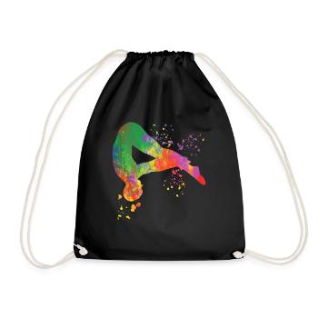 Synchronized Water Diver High Diver - Drawstring Bag - black - Front