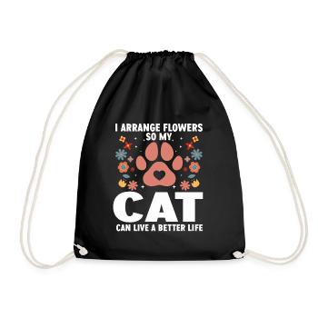 Designer floral Fleuriste Fleuriste Fleuriste - Sac de sport léger - noir - Devant