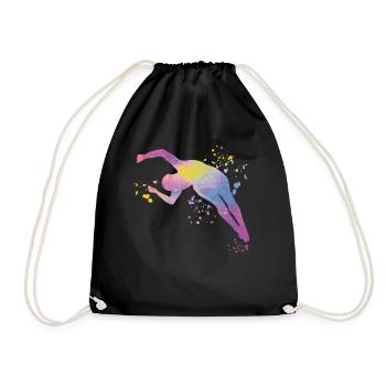 Plongeon, Plongeon synchronisé, Saut artistique - Sac de sport léger - noir - Devant