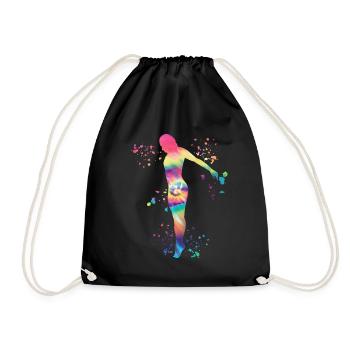 Plongeon, Plongeon synchronisé, Saut artistique - Sac de sport léger - noir - Devant