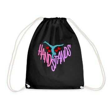 Gymnast Handstands Handstand Gymnastics - Turnbeutel - Schwarz - Vorne