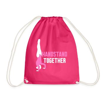 Gymnaste Équilibre sur les mains - Sac de sport léger - fuchsia - Devant
