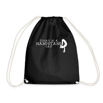 Équilibre sur les mains Gymnaste Équilibre sur les mains - Sac de sport léger - noir - Devant