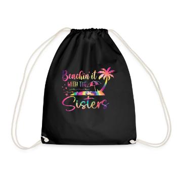 S’échouer avec le voyage des sœurs - Sac de sport léger - noir - Devant