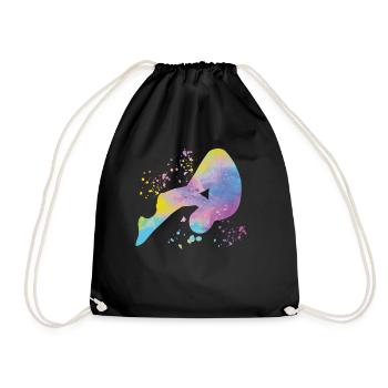 Plongeon, Plongeon synchronisé, Saut artistique - Sac de sport léger - noir - Devant