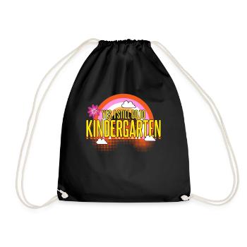 École maternelle et maternelle - Sac de sport léger - noir - Devant