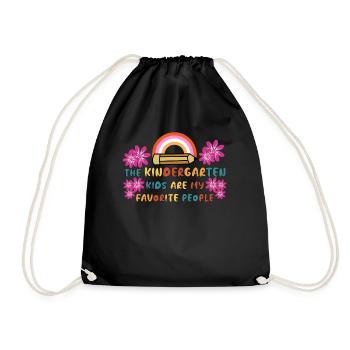 Enseignante de maternelle École maternelle - Sac de sport léger - noir - Devant