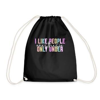 Anesthetist Doctor Hospital Nurse - Drawstring Bag - black - Front