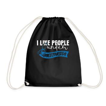 Nurse Anesthetist Doctor Hospital - Drawstring Bag - black - Front