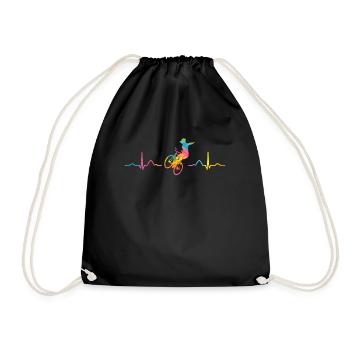 Artistic Cycling Artistic Cyclist - Drawstring Bag - black - Front