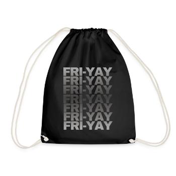 Fri Yay Enseignants Ambiance du week-end de l’école - Sac de sport léger - noir - Devant